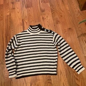 J Crew Rhinestone mock neck sweater.